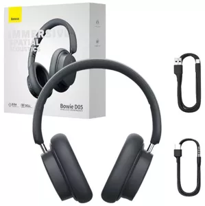 Slúchadlá Baseus Bowie D05 Wireless headphones Bluetooth 5.3, ANC, grey (6932172626037)