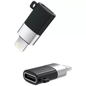 Adaptér Adapter USB-C to Lightning XO NB149-D, black (6920680869220)