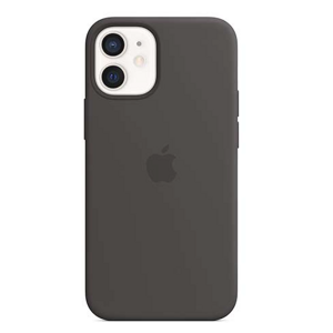 Puzdro Apple na Apple iPhone 12 mini Silicone MagSafe čierne