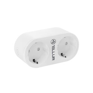 Tellur WiFi Smart AC Dual Plug, Duálna 16 A, 3680 W, biela