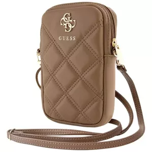 Taška Guess Handbag GUWBZPSQSSGW brown Zip Quilted 4G (GUWBZPSQSSGW)