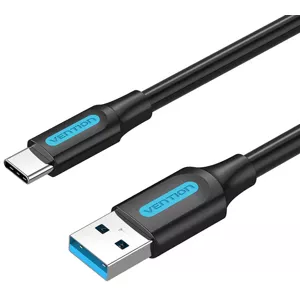 Kábel Vention USB 3.0 A to USB-C Cable COZBF 1m Black PVC