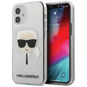 Kryt Karl Lagerfeld KLHCP12SKTR iPhone 12 mini 5,4" hardcase Transparent Karl`s Head (KLHCP12SKTR)