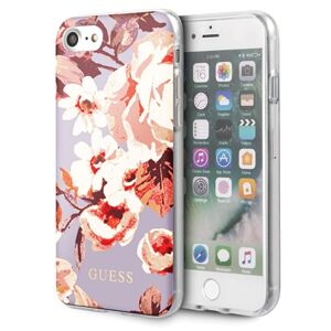 Guess GUHCI8PCUTRFL02 iPhone 7/8/SE 2020 liliowy/lilac N°2 Flower Collection Shiny