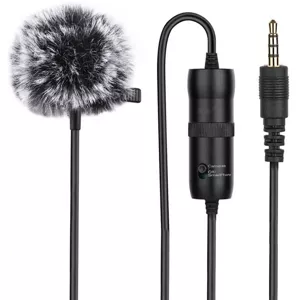 Mikrofón PULUZ Microphone with clip 3.5mm Jack 6m