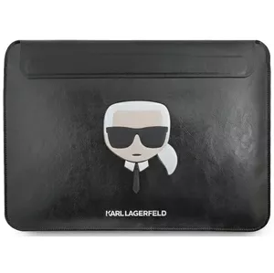 Púzdro Karl Lagerfeld Sleeve KLCS16KHBK 16" black Ikonik Karl`s Head (KLCS16KHBK)
