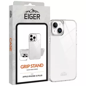 Kryt Eiger Grip Stand Case for iPhone 15 Plus in Clear