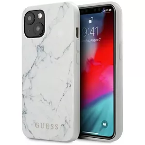 Kryt Guess GUHCP13SPCUMAWH iPhone 13 mini 5,4" white hardcase Marble (GUHCP13SPCUMAWH)