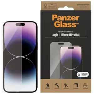 Ochranné sklo PanzerGlass Classic Fit iPhone 14 Pro Max 6,7" Screen Protection Antibacterial 2770 (2770)