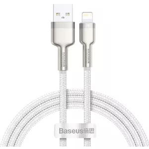 Kábel Baseus USB cable for Lightning Cafule, 2.4A, 1m (white) (6953156202252)