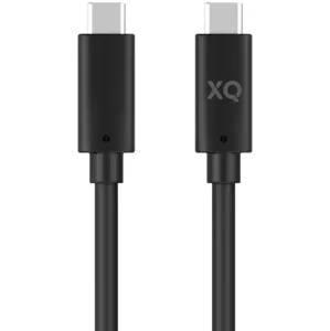 Kábel XQISIT Charge & Sync USB-C to USB-C 3.1 150cm E-ma black (45628)