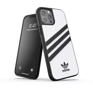 Kryt ADIDAS - Moulded Case PU for iPhone 12 Pro Max white/black (42239)