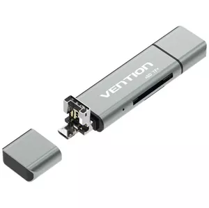 Čítačka pamäťových kariet Vention Multifunctional USB2.0 Card Reader CCJH0 Gray