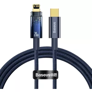 Kábel Baseus Explorer,USB-C to Lightning Cable, 20W, 1m (Blue)