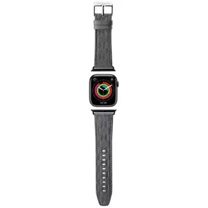 Remienok Karl Lagerfeld Strap KLAWLSAKLHPG Apple Watch 42/44/45/49mm silver strap Saffiano Monogram (KLAWLSAKLHPG)