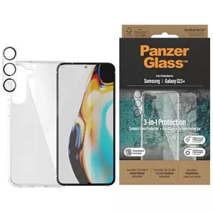 Kryt PanzerGlass Bundle 3in1 Samsung Galaxy S23+ Hardcase + Screen Protector + Camera Lens (0434+7316)