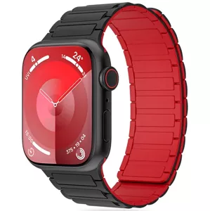 Remienok TECH-PROTECT ICONBAND MAGNETIC APPLE WATCH 4 / 5 / 6 / 7 / 8 / 9 / SE / ULTRA 1 / 2 (42 / 44 / 45 / 49 MM) BLACK/RED (5906302309634)