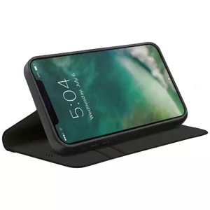 Kryt XQISIT Eco Wallet Selection Anti Bac for iPhone 12 mini black (42325)