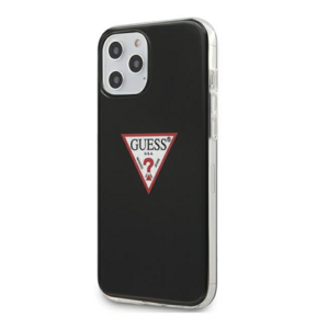 Puzdro Guess GUHCP12MPCUCTLBK na Apple iPhone 12/12 Pro Triangle Collection čierne