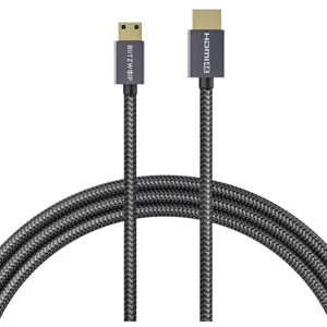 Kábel Blitzwolf BW-HDC4 HDMI to HDMI cable 4K, 1.2m (black) (5905316141155)