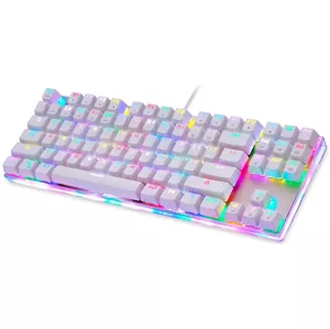 Herná klávesnica Mechanical gaming keyboard Motospeed K87S (white)