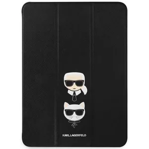 Púzdro Karl Lagerfeld KLFC12OKCK iPad 12.9" Pro 2021 Book Cover black Saffiano Karl &Choupette (KLFC12OKCK)