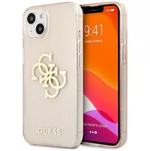 Kryt Guess GUHCP13SPCUGL4GGO iPhone 13 mini 5,4" gold hard case Glitter 4G Big Logo (GUHCP13SPCUGL4GGO)