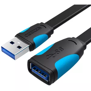 Kábel Vention Flat USB 3.0 extender VAS-A13-B150 1.5m Black