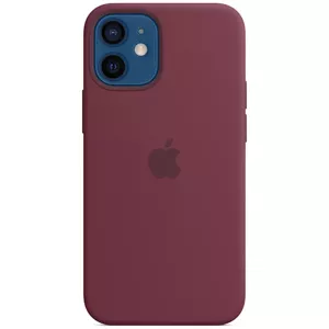 Kryt iPhone 12 mini Silicone Case with MagSafe Plum/SK (MHKQ3ZM/A)