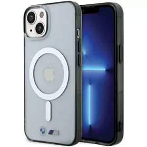 Kryt BMW BMHMP15SHCRS iPhone 15 6.1"  transparent hardcase Silver Ring MagSafe (BMHMP15SHCRS)