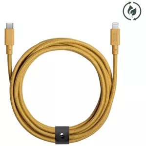 Kábel Native Union Belt Cable (USB-C – Lightning) 3m, kraft (BELT-CL-KFT-3-NP)