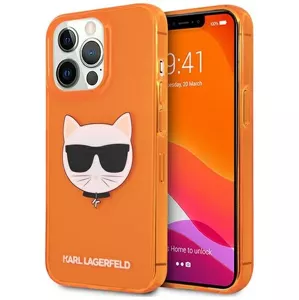 Kryt Karl Lagerfeld KLHCP13LCHTRO iPhone 13 Pro 6,1" orange hardcase Glitter Choupette Fluo (KLHCP13LCHTRO)