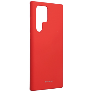 Silikónové puzdro na Samsung Galaxy S22 Ultra 5G Mercury Silicone červené