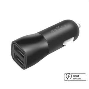 FIXED Autonabíjačka Smart Rapid Charge 2x USB, 15 W, čierna FIXCC15-2U-BK