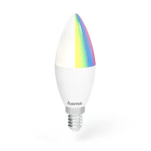 Hama SMART WiFi LED žiarovka, E14, 5,5 W, RGBW, stmievateľná, biela