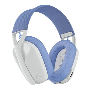 Herné slúchadlá Logitech G435 Lightspeed Wireless Bluetooth Gaming Headset, biele 981-001074