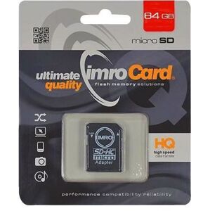 Pamäťová karta micro SD 64GB Class 10 s adaptérom IMRO