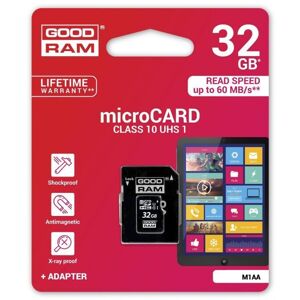Pamäťová karta 32 GB microSDHC GOODRAM Class 10 UHS I + adapter