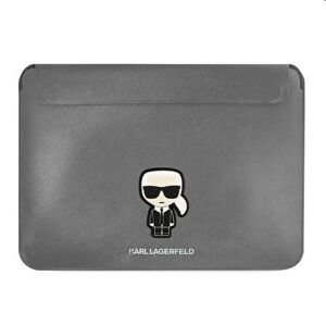 Karl Lagerfeld Saffiano Ikonik Computer Sleeve 16", silver 57983107440