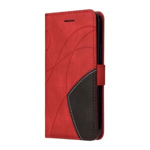 Knižkové puzdro Dual-color červené – Vivo Y21 / Y21s / Y33s