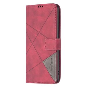Knižkové puzdro Rhombus červené – Motorola Moto G54 5G / G54 5G Power Edition