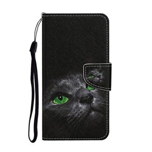 Knižkové puzdro Trendy Cross case Zelenooká mačka – Samsung Galaxy A55 5G