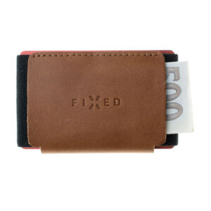 FIXED Smile Kožená peňaženka so smart trackerom, hnedá FIXSM-STN2-BRW