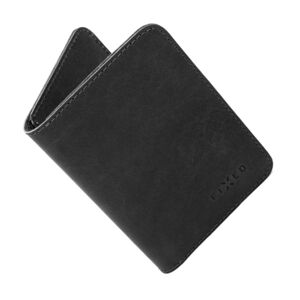 FIXED Smile XL Kožená peňaženka so smart trackerom, čierna FIXSM-SWXL2-BK