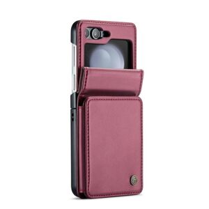 Multifunkčné peňaženkové puzdro CaseMe Business case bordové – Samsung Galaxy Z Flip 5