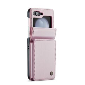 Multifunkčné peňaženkové puzdro CaseMe Business case ružové – Samsung Galaxy Z Flip 5