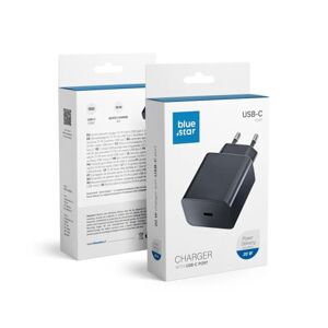 Nabíjačka do siete Blue Star USB-C 3A 20W Power Delivery + Quick Charge 4.0 čierna