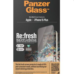 Ochranné sklo PanzerGlass Re:fresh UWF s aplikátorom pre Apple iPhone 15 Plus, čierne 2823