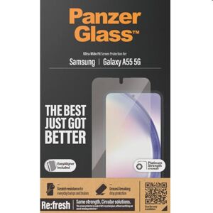 Ochranné sklo PanzerGlass Re:fresh UWF s aplikátorom pre Samsung Galaxy A55 5G, čierne 7358
