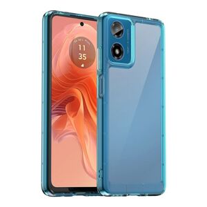 Ochranný kryt Colorful Acrylic case transparentno-modrý – Motorola Moto G04 / G24